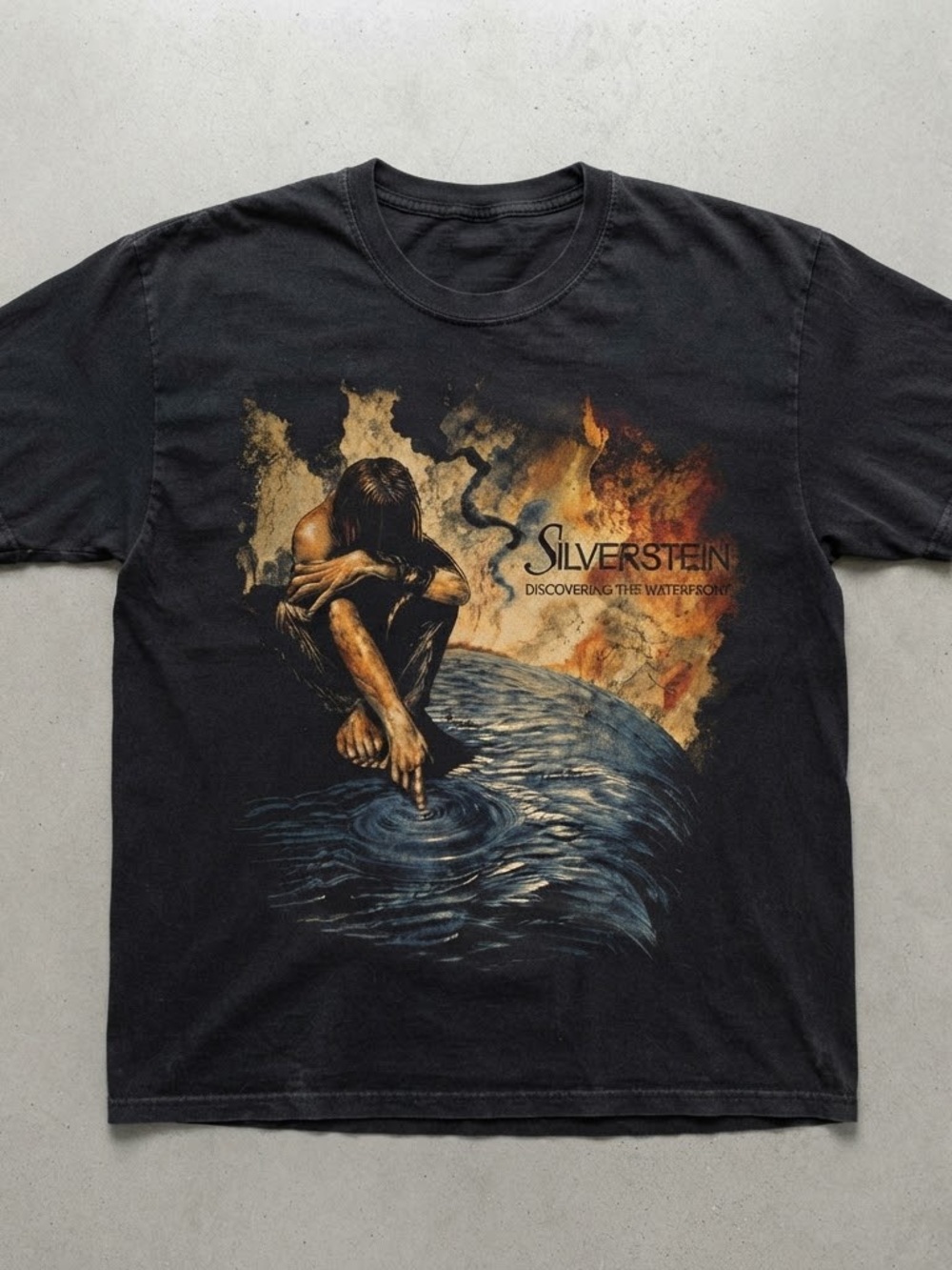Gildan Black Silverstein 'Discovering the Waterfront' Graphic Tee